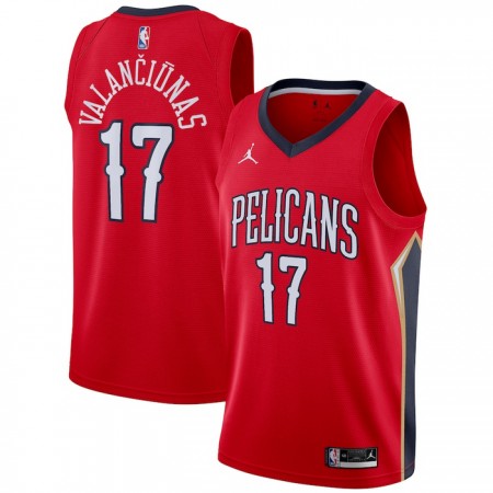 NBA Mænd Trøje New Orleans Pelicans jonas valanciunas 17 2022-23 Jordan Statement Edition Rød Swingman NBA Mænd Trøje New Orleans Pelicans jonas valanciunas 17 2022-23 Jordan Statement Edition Rød Swingman
